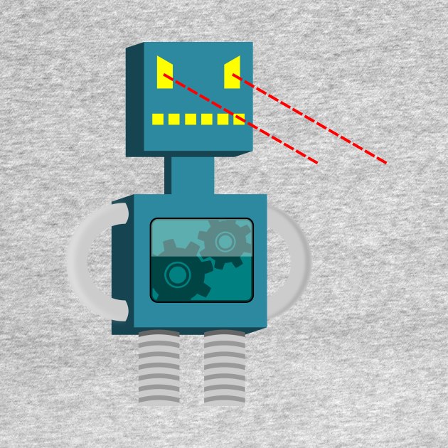 Cute Robot Destroyer Kids T-Shirt by lucidghost